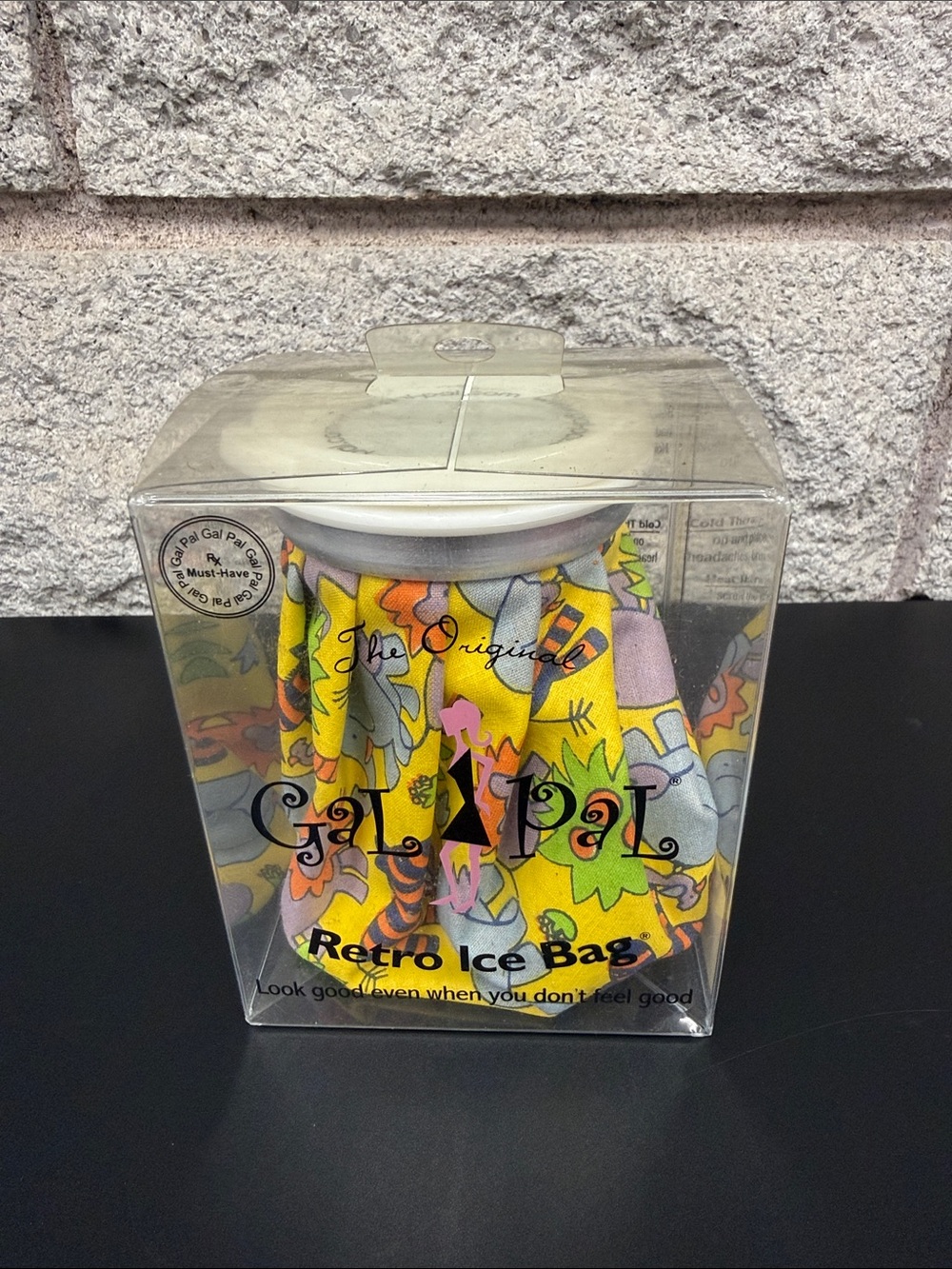 Vintage Retro Ice Bag in Yellow Floral